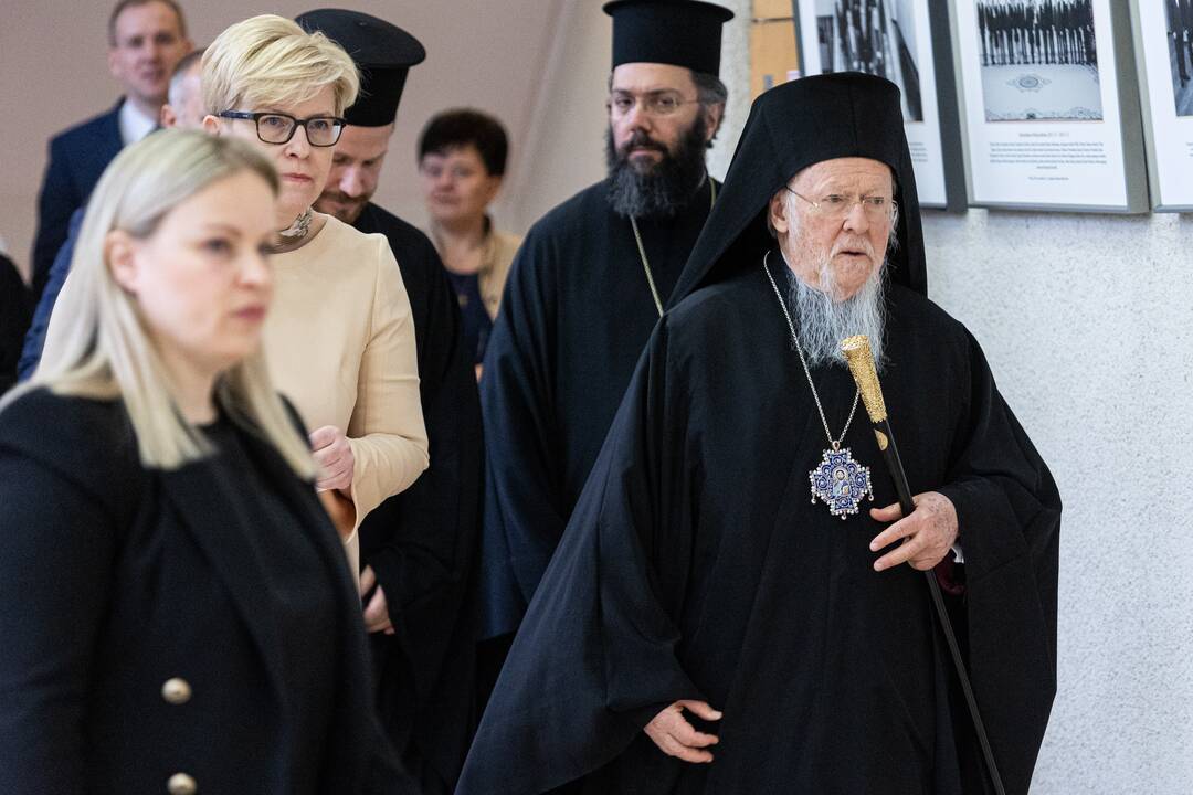 I. Šimonytė susitiko su Konstantinopolio patriarchu Baltramiejumi I