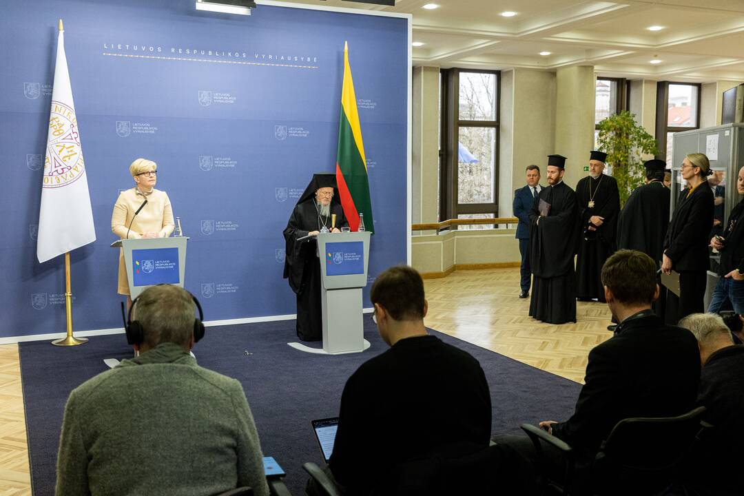 I. Šimonytė susitiko su Konstantinopolio patriarchu Baltramiejumi I