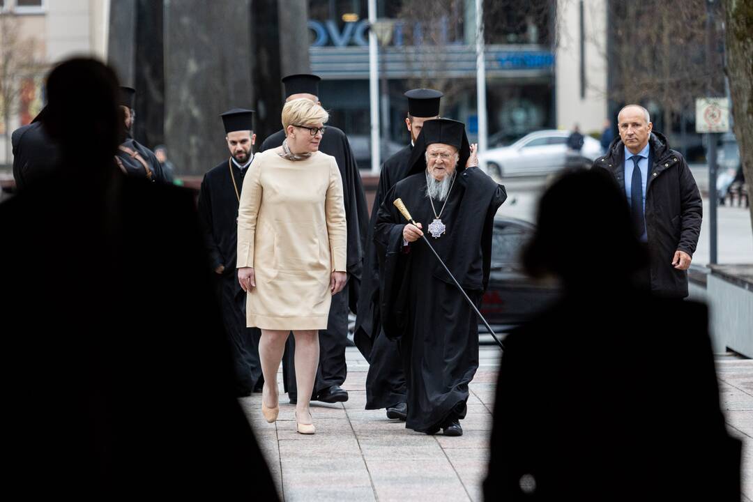 I. Šimonytė susitiko su Konstantinopolio patriarchu Baltramiejumi I
