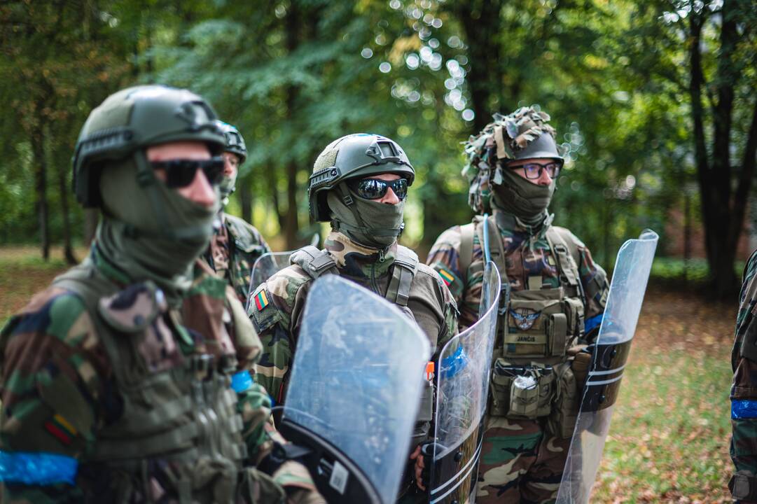 Šaulių pratybos Kauno rajone