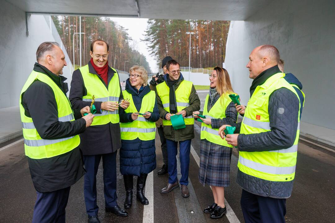 Tunelio kelių Lentvaris–Vievis sankirtoje atidarymas