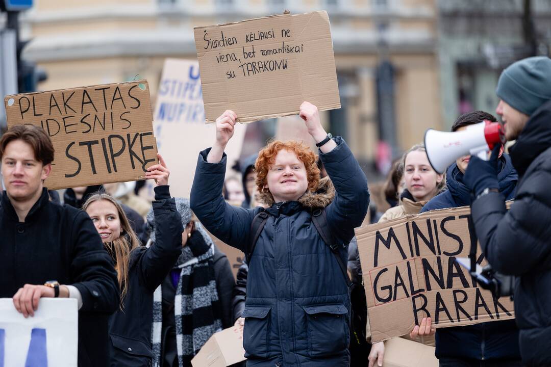 Studentų eisena Vilniuje