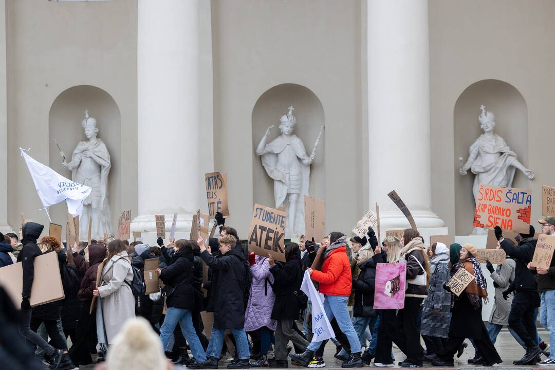 Studentų eisena Vilniuje