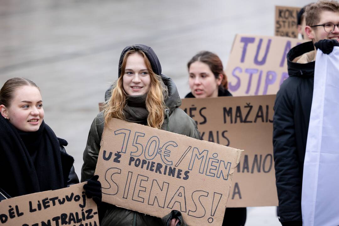 Studentų eisena Vilniuje