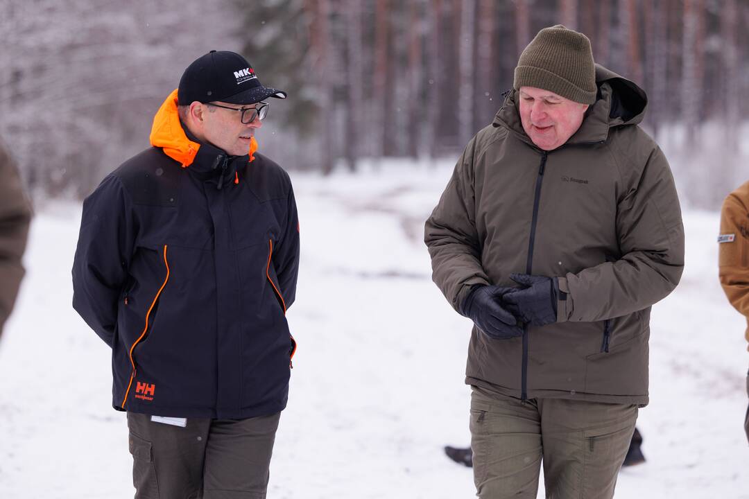 Tankų „Leopard“ testavimas Gaižiūnų poligone