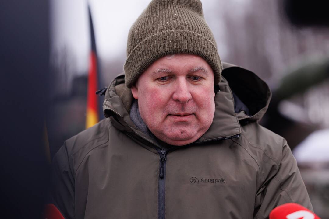 Tankų „Leopard“ testavimas Gaižiūnų poligone