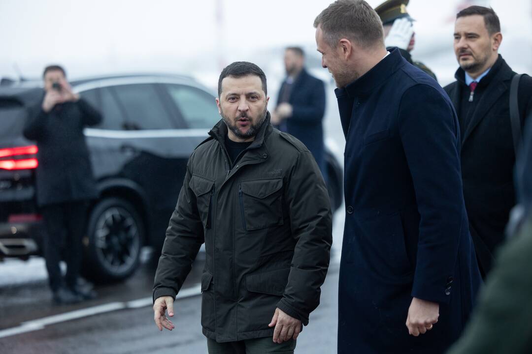 Į Lietuvą atvyko Ukrainos prezidentas V. Zelenskis