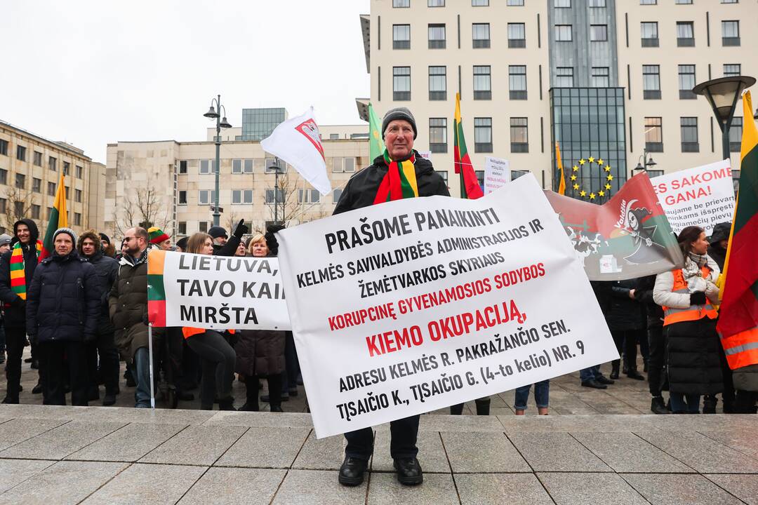 Vilniuje prasidėjo žemdirbių mitingas