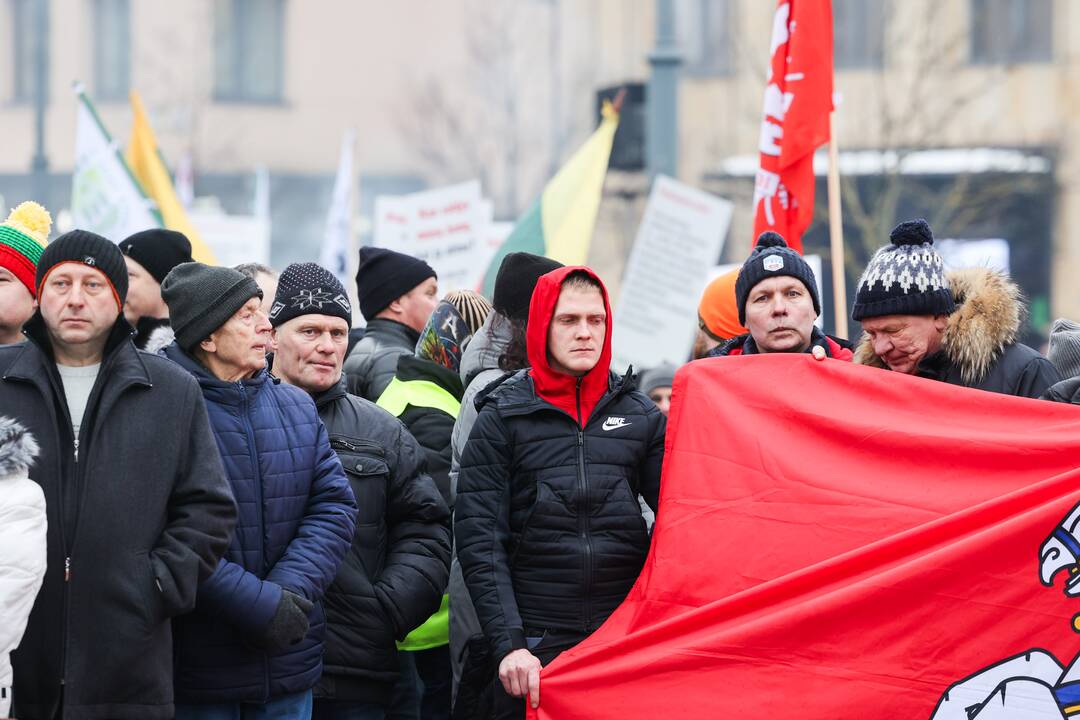 Vilniuje prasidėjo žemdirbių mitingas