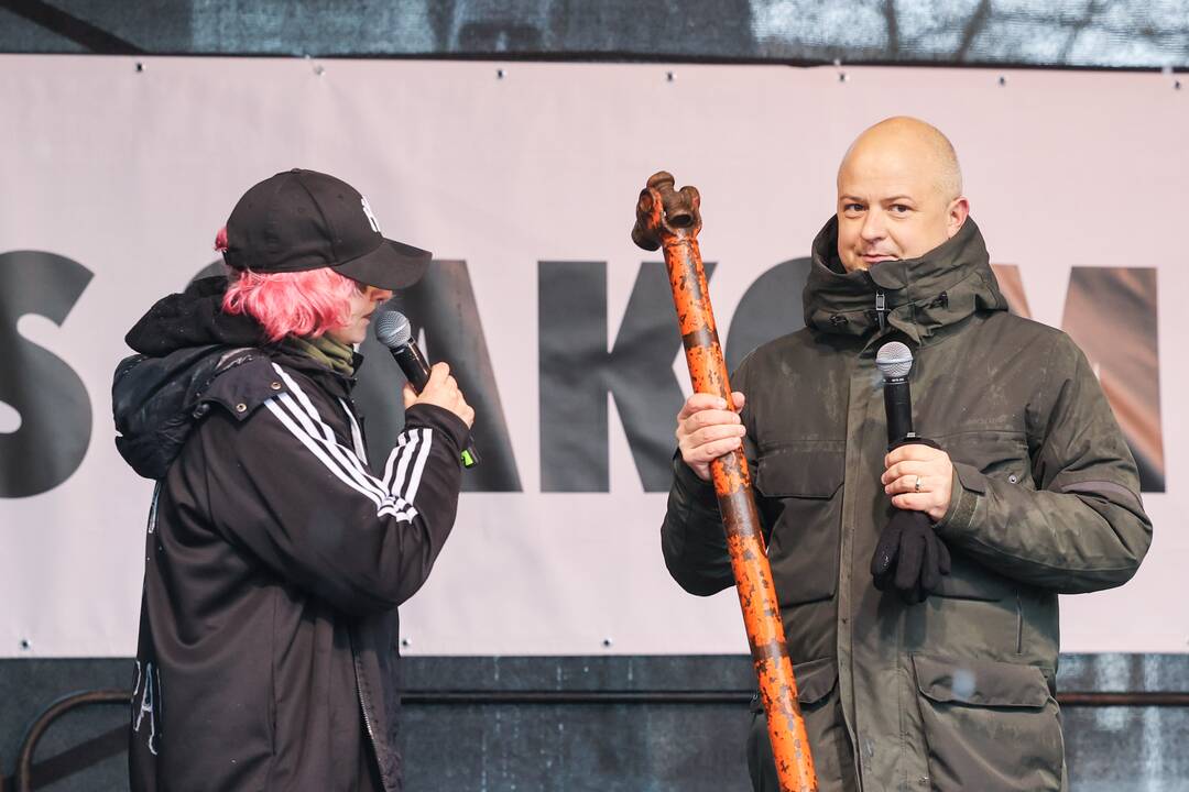 Vilniuje prasidėjo žemdirbių mitingas