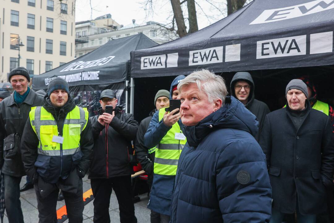 Vilniuje prasidėjo žemdirbių mitingas