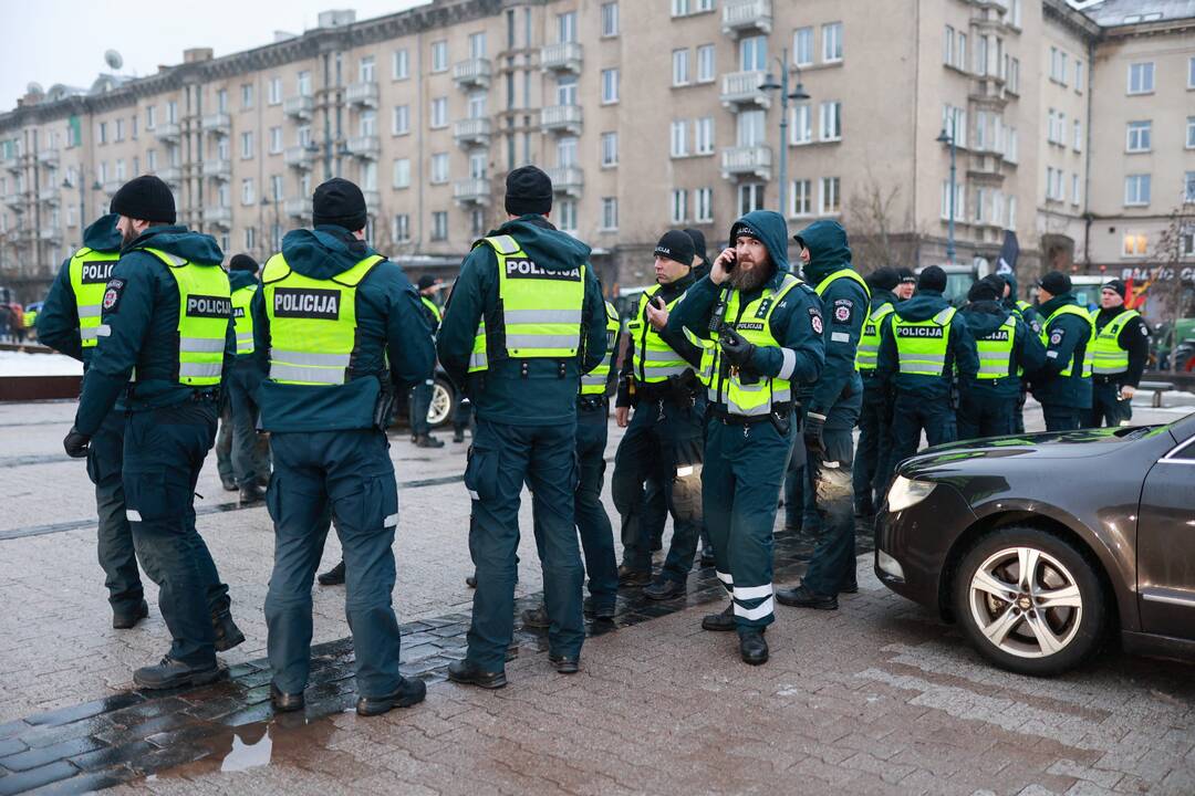 Ūkininkai palieka sostinę