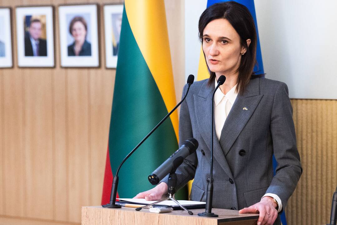 Seimo pirmininkės ir Ukrainos vicepirmininkės spaudos konferencija