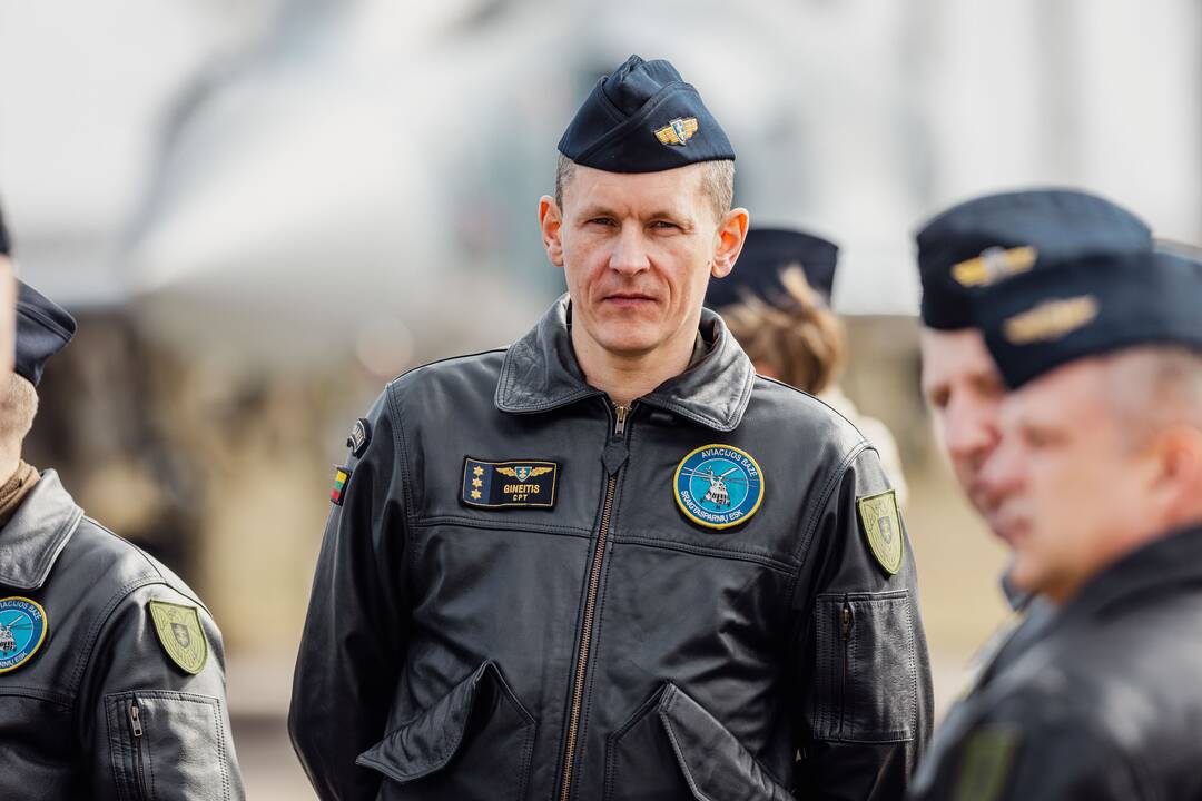 NATO oro policijos misiją Baltijos šalyse vykdančių pajėgų apsikeitimo ceremonija