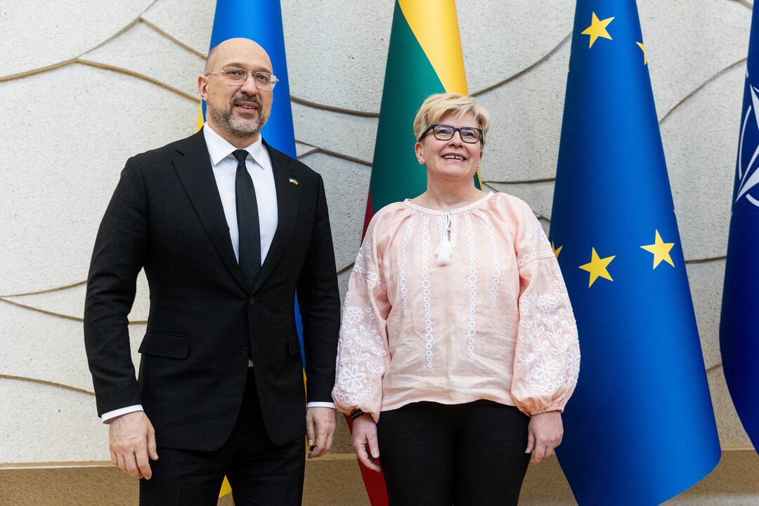 I. Šimonytė susitiko su Ukrainos premjeru D. Šmyhaliu