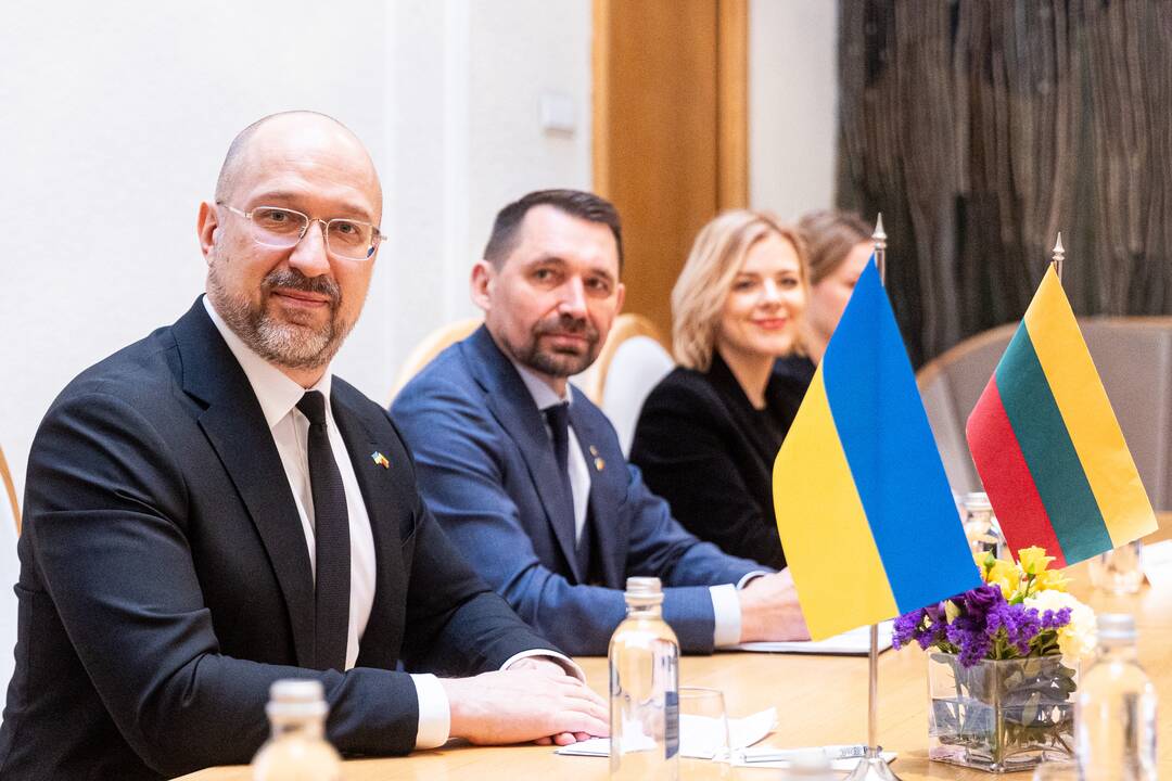 I. Šimonytė susitiko su Ukrainos premjeru D. Šmyhaliu