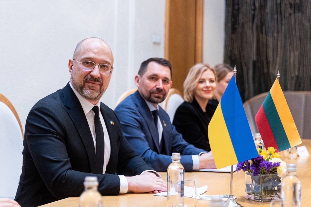 I. Šimonytė susitiko su Ukrainos premjeru D. Šmyhaliu