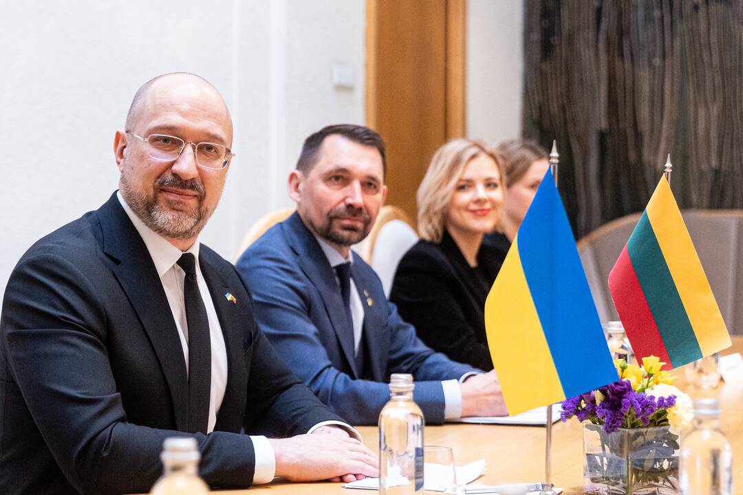I. Šimonytė susitiko su Ukrainos premjeru D. Šmyhaliu