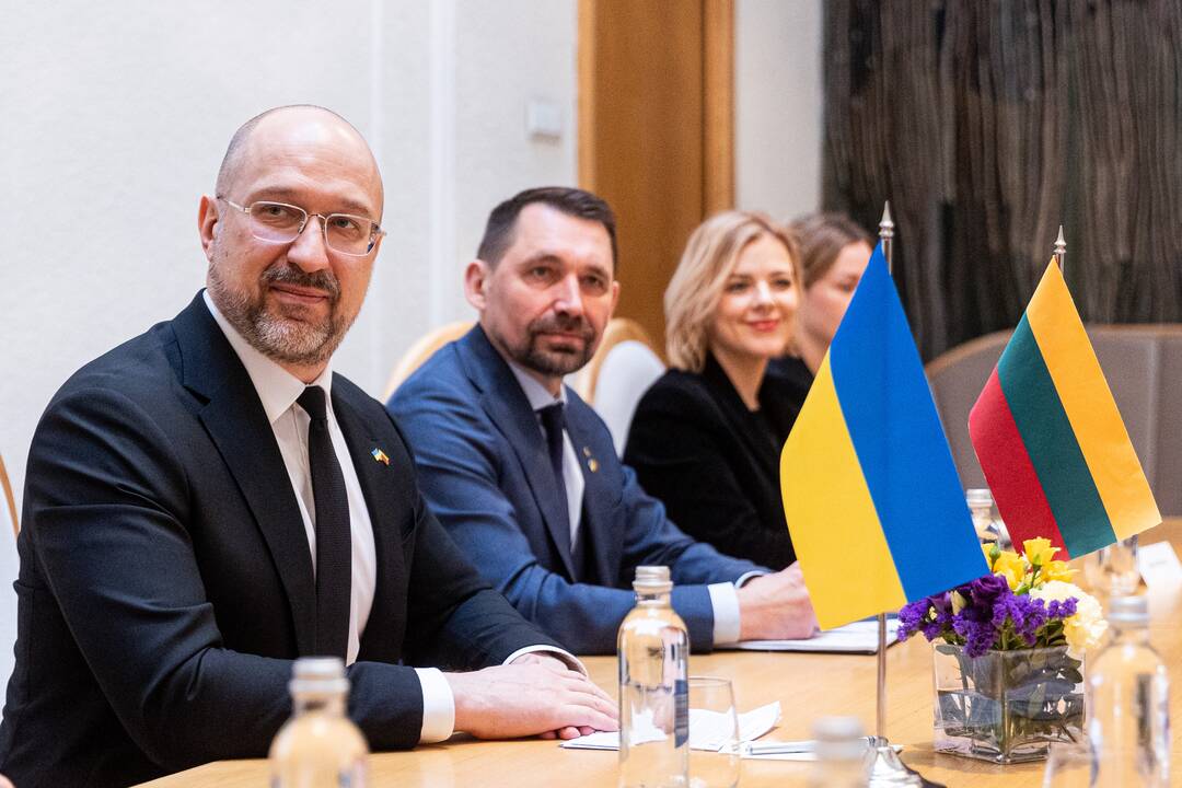 I. Šimonytė susitiko su Ukrainos premjeru D. Šmyhaliu