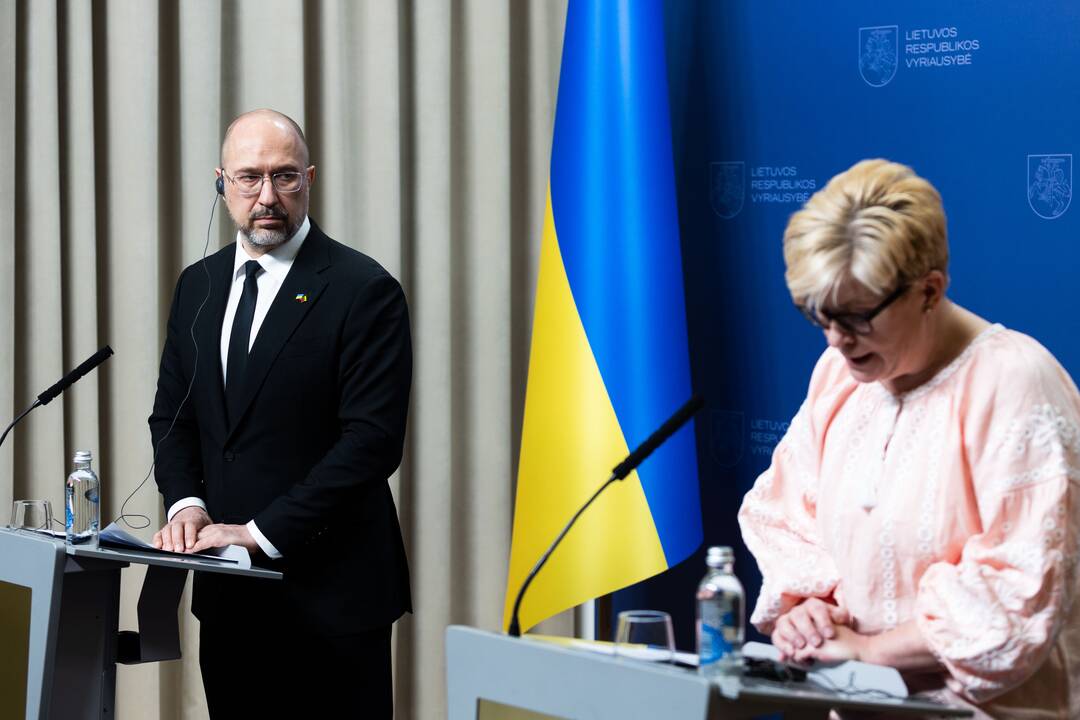I. Šimonytė susitiko su Ukrainos premjeru D. Šmyhaliu