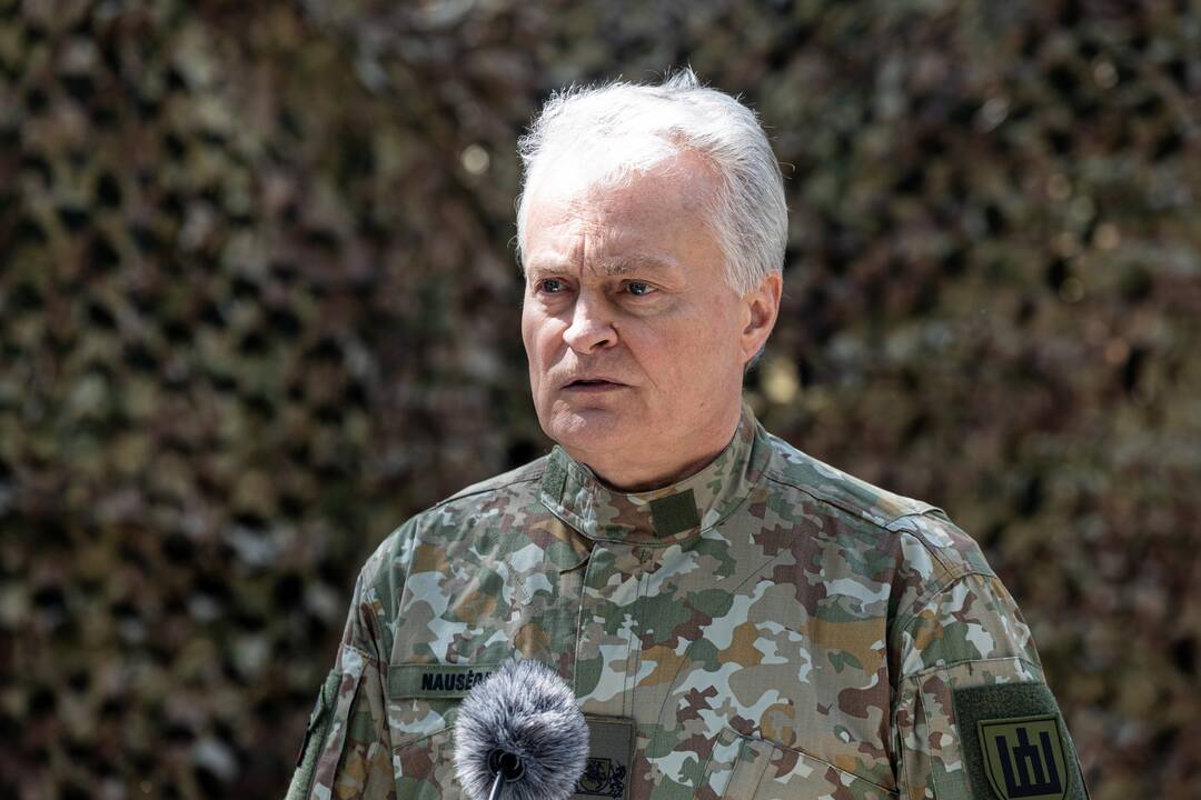 Prezidentui pristatyta pratybų „Perkūno griausmas“ eiga