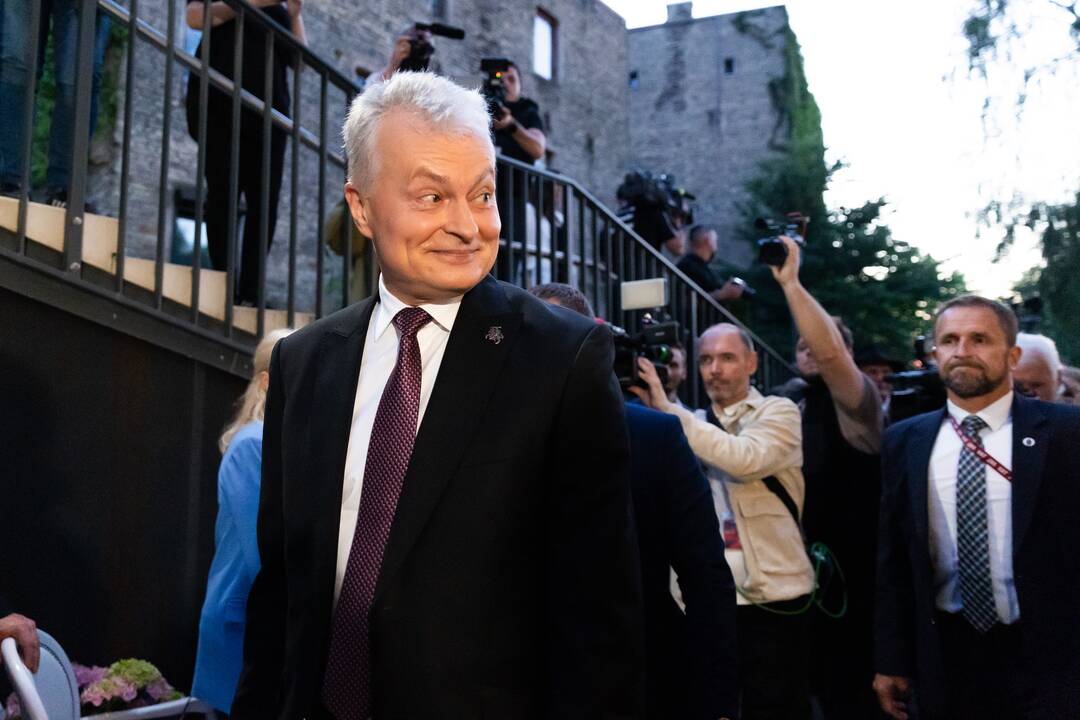 G. Nausėda atvyko į rinkimų štabą