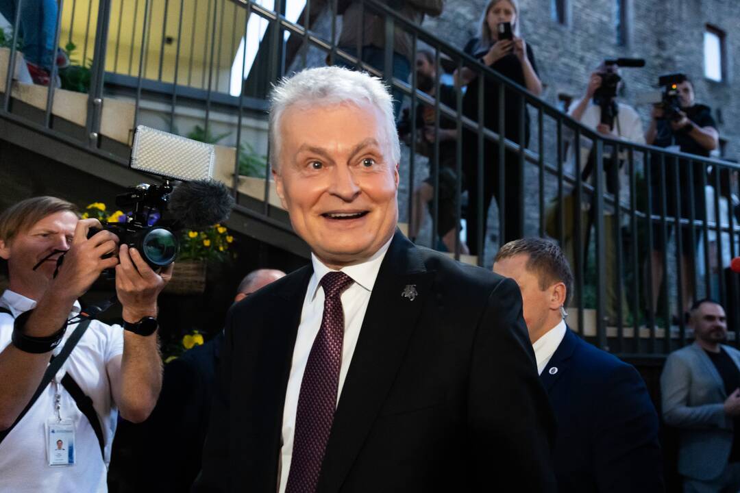 G. Nausėda atvyko į rinkimų štabą