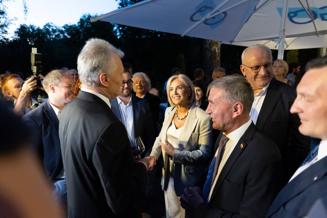 G. Nausėda atvyko į rinkimų štabą