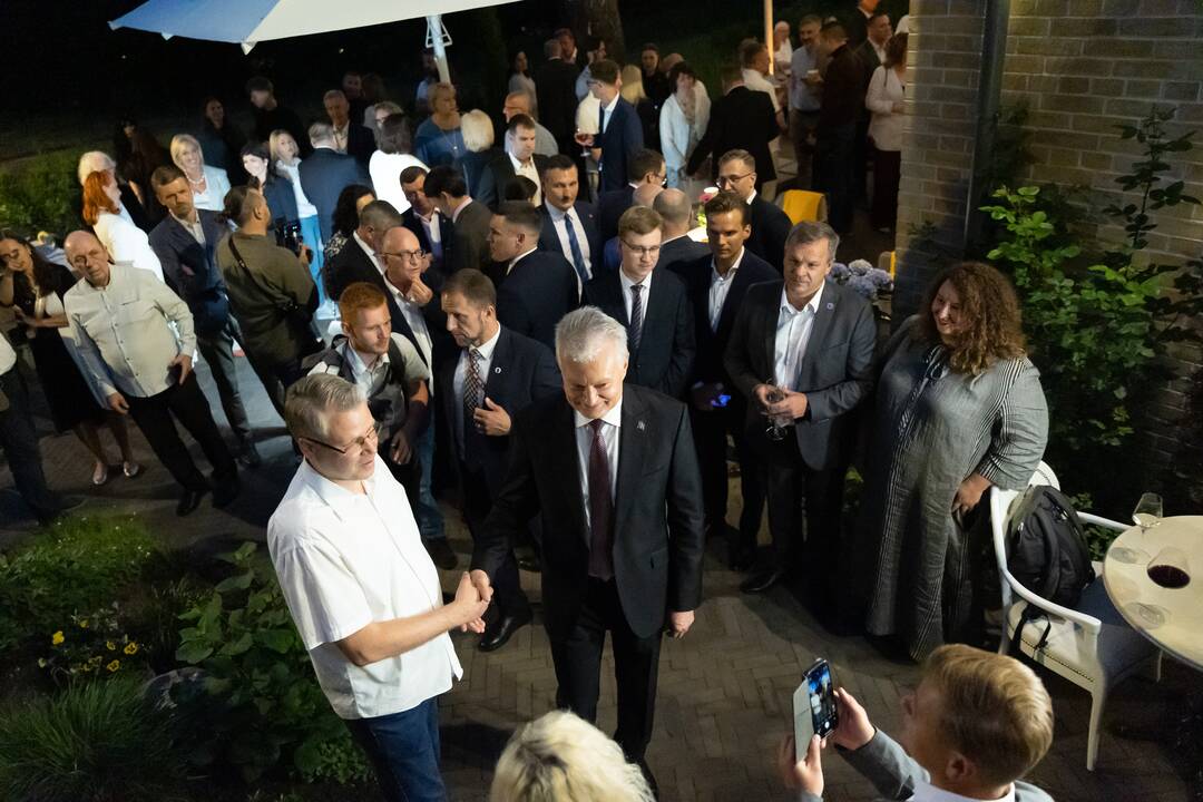 G. Nausėda atvyko į rinkimų štabą