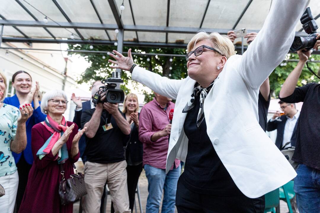 I. Šimonytės štabe laukiama prezidento rinkimų rezultatų