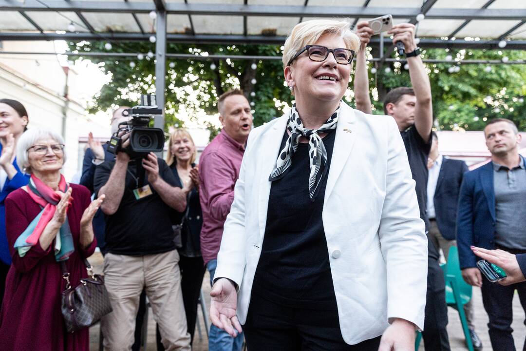 I. Šimonytės štabe laukiama prezidento rinkimų rezultatų