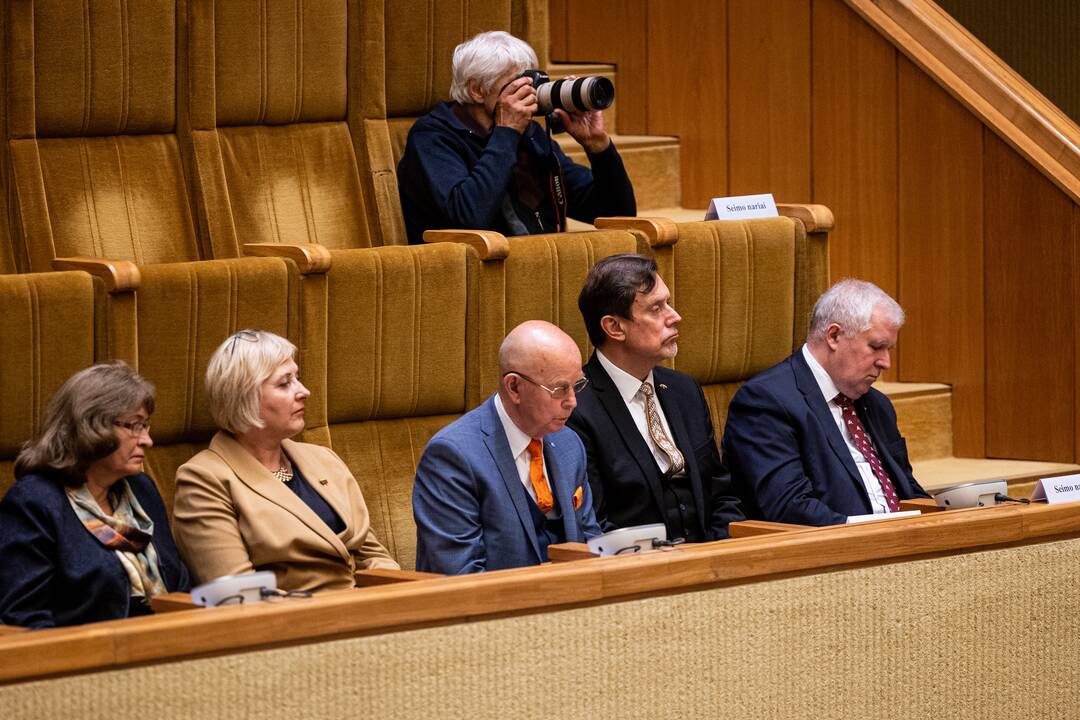 Gedulo ir vilties bei Okupacijos ir genocido dienų minėjimas Seime