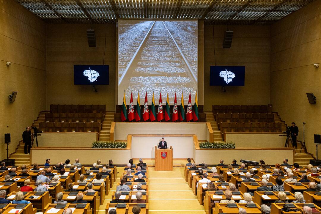 Gedulo ir vilties bei Okupacijos ir genocido dienų minėjimas Seime