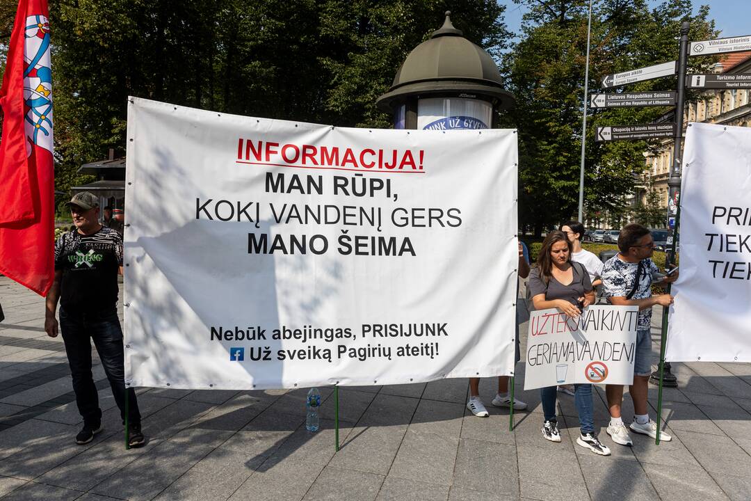 Piketas prieš „Homanit“ gamyklą šalia Vilniaus