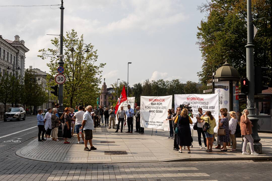Piketas prieš „Homanit“ gamyklą šalia Vilniaus
