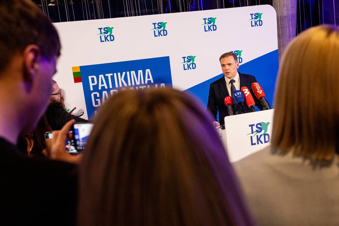 2024-ųjų Seimo rinkimai:  TS-LKD nariai laukia rinkimų rezultatų