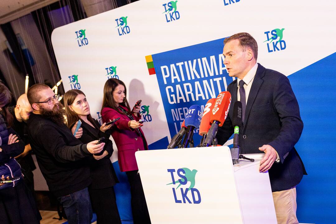 2024-ųjų Seimo rinkimai:  TS-LKD nariai laukia rinkimų rezultatų