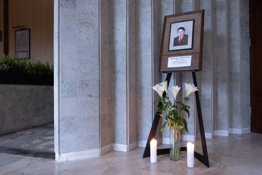 Atsisveikinimas su politiku A. Matulevičiumi
