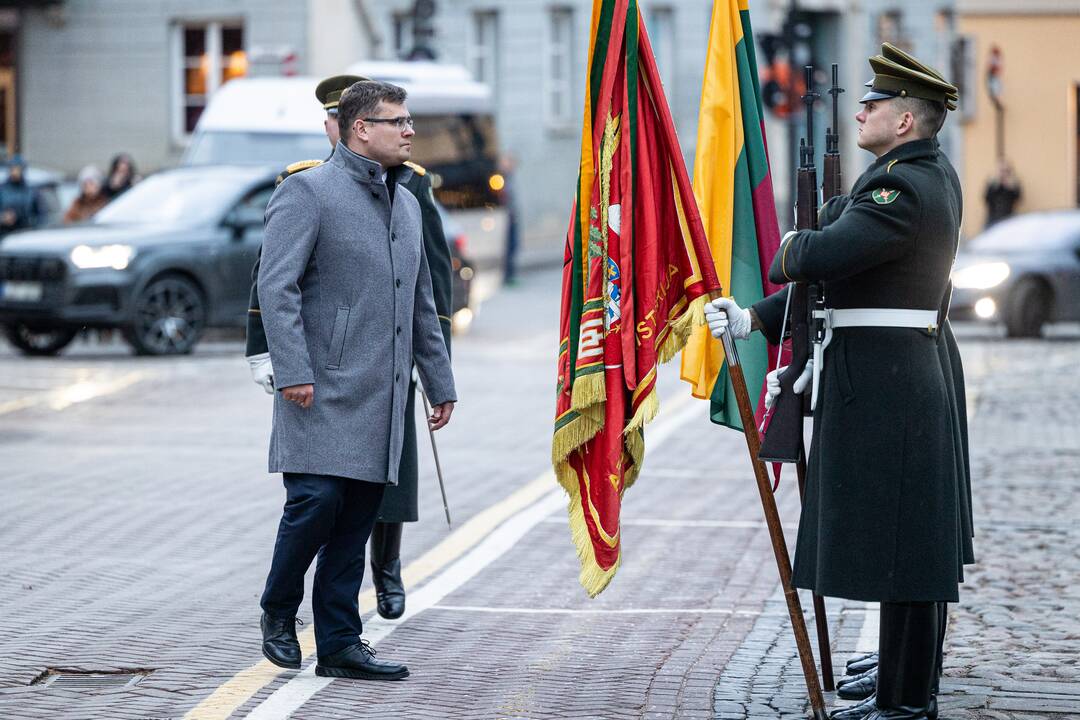 Iškilminga ministrų pasikeitimo ceremonija prie KAM