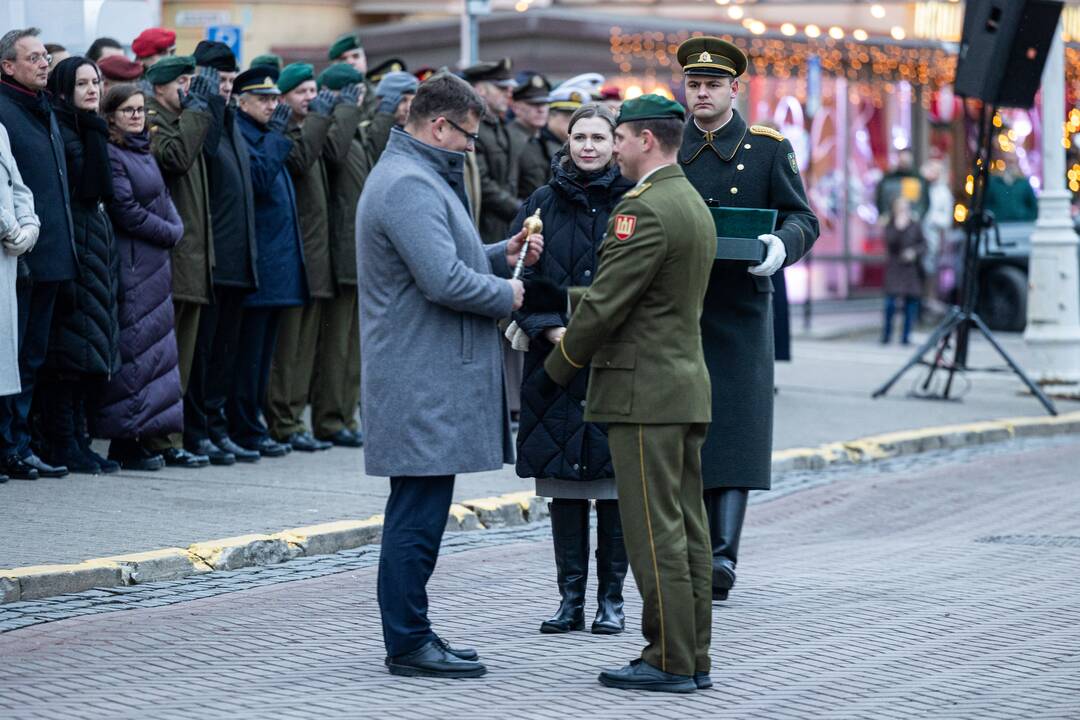 Iškilminga ministrų pasikeitimo ceremonija prie KAM