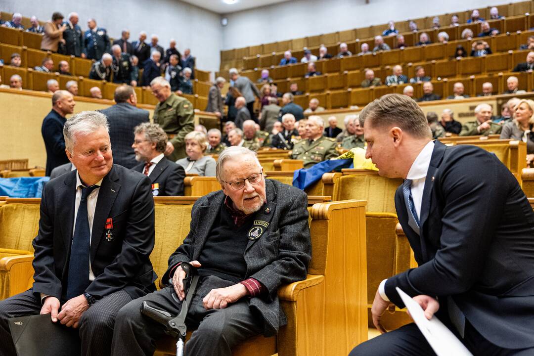 Laisvės gynėjų susitikimas Seimo Kovo 11-osios Akto salėje