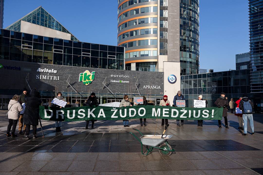 Protestas dėl perteklinio druskos naudojimo prižiūrint gatves