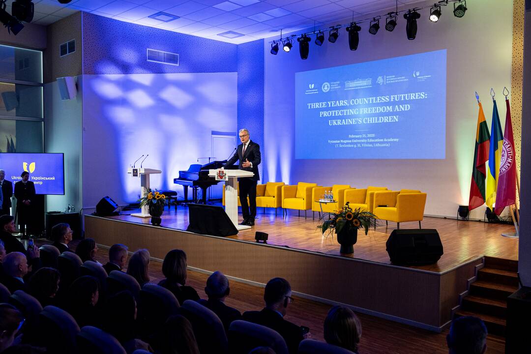 Konferencija „Treji metai, nesuskaičiuojama begalė ateičių: saugant laisvę ir Ukrainos vaikus“
