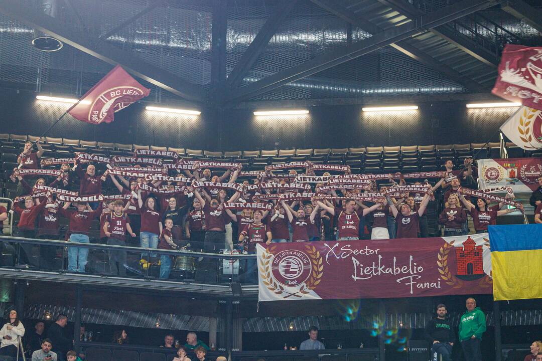 LKL rungtynėse Kaune susitiko Kauno „Žalgiris“ ir Panevėžio „Lietkabelis“