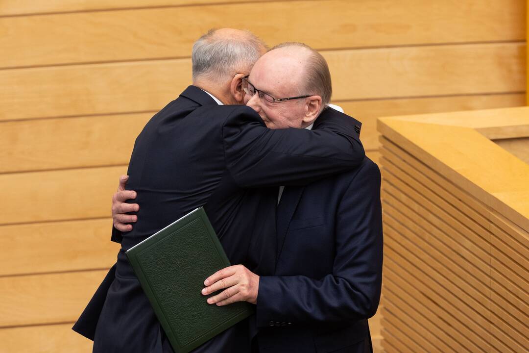 V. P. Andriukaičiui ir V. Matei įteiktos Aleksandro Stulginskio žvaigždės