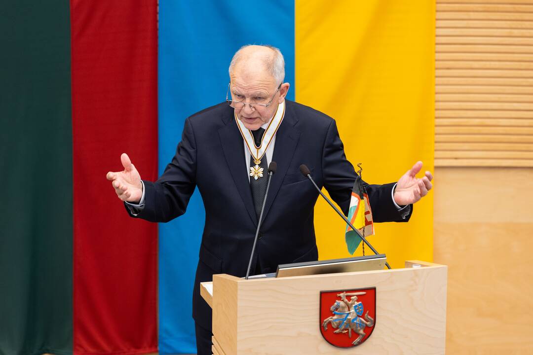 V. P. Andriukaičiui ir V. Matei įteiktos Aleksandro Stulginskio žvaigždės