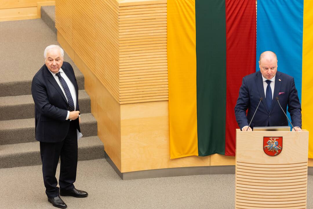 V. P. Andriukaičiui ir V. Matei įteiktos Aleksandro Stulginskio žvaigždės