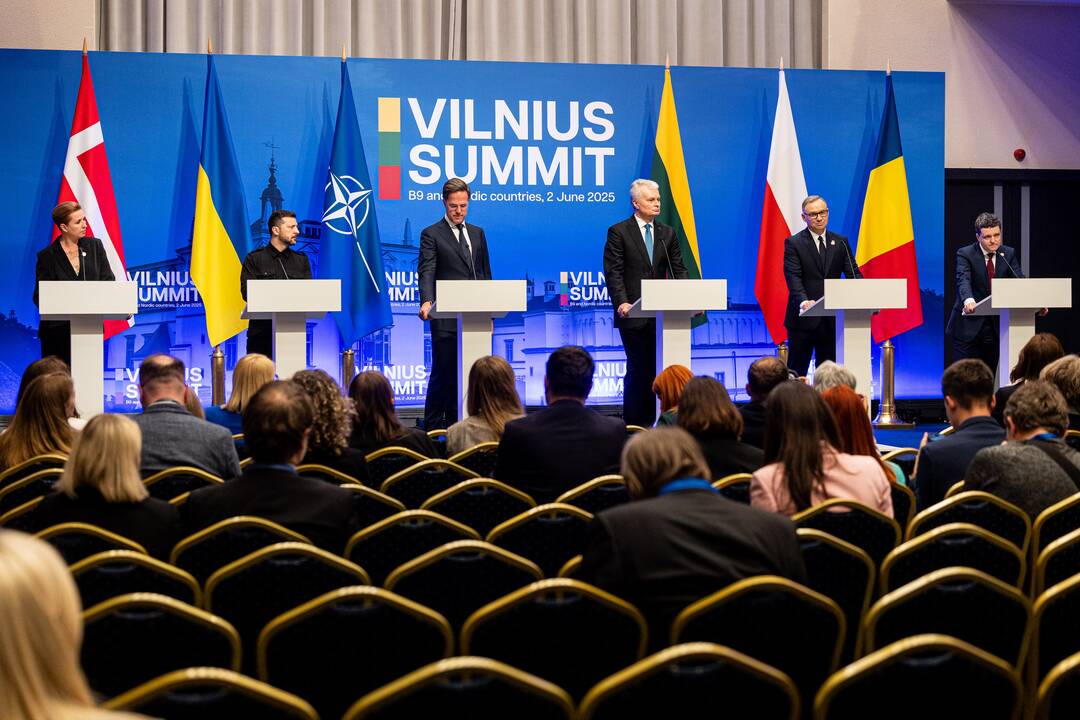 Vilniaus viršūnių susitikimo spaudos konferencija