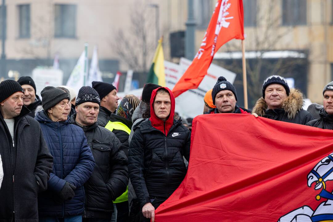 Vilniuje prasidėjo žemdirbių mitingas