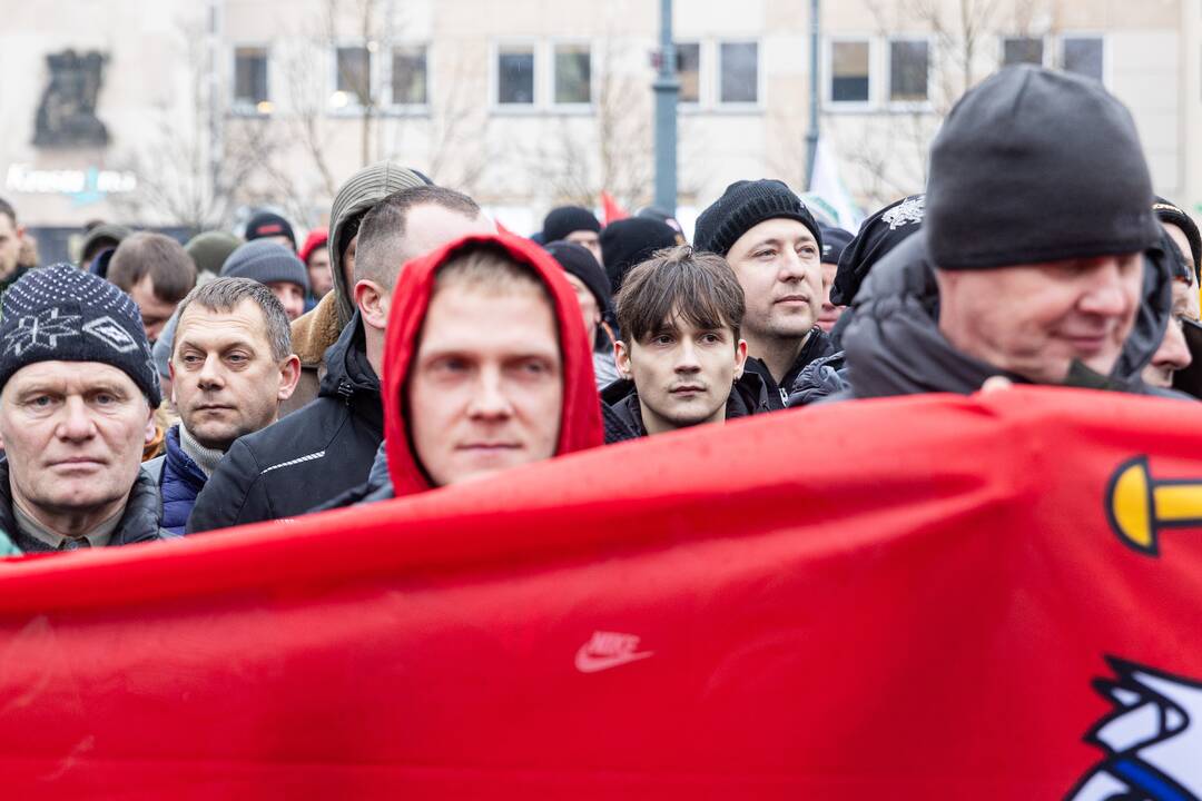 Vilniuje prasidėjo žemdirbių mitingas